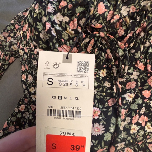 Zara Midi Floral Dress NWT - Picture 4 of 4